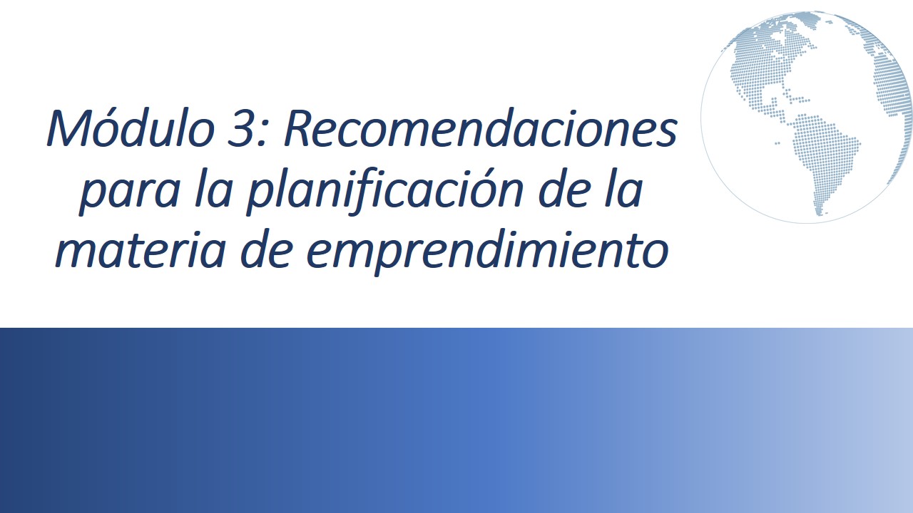 Módulo 3: Recomendaciones para la implementación